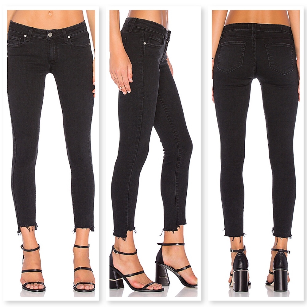 SOLD Paige Verdugo Ankle Uneven Hem Vint Black 24 - Picture 2 of 8